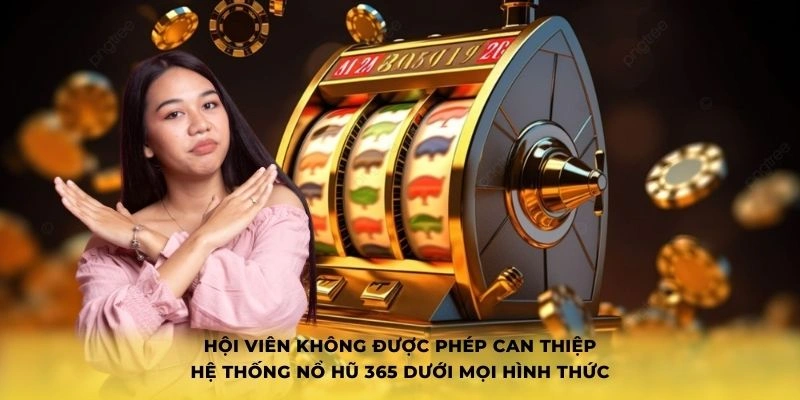 Hội viên không được phép can thiệp hệ thống nổ hũ 365 dưới mọi hình thức